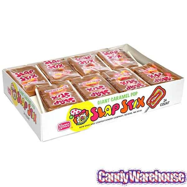 Necco Slap Stix Caramel Pops: 24-Piece Box - Image 3