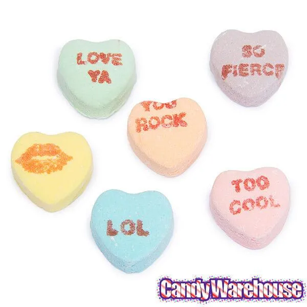 Necco Sweethearts Tiny Conversation Candy Hearts - Sour Flavors: 8-Ounce Bag - Image 2