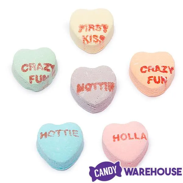Necco Sweethearts Tiny Conversation Candy Hearts Packs - Sour Flavors: 36-Piece Box - Image 2