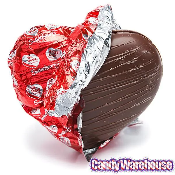 Necco Sweethearts Hollow Milk Chocolate Heart with Classic Candy Hearts - Image 4