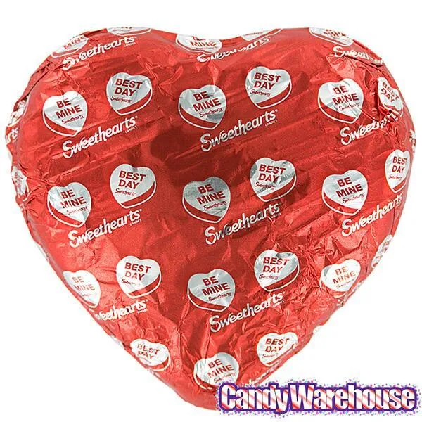 Necco Sweethearts Hollow Milk Chocolate Heart with Classic Candy Hearts - Image 5