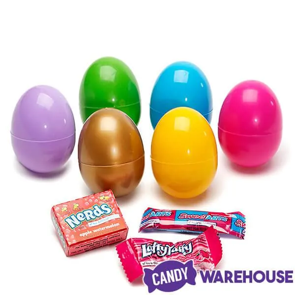 Nerds - SweeTarts - Laffy Taffy Assortment of Candy Filled Easter Eggs with Golden Egg: 12-Piece Bag - Image 4