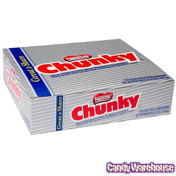 Nestle Chunky Giant Size Candy Bars: 12-Piece Box - Image 2