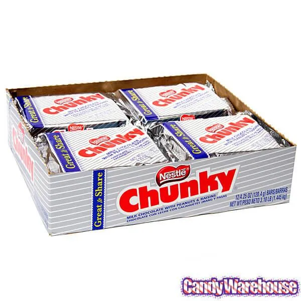 Nestle Chunky Giant Size Candy Bars: 12-Piece Box - Image 3