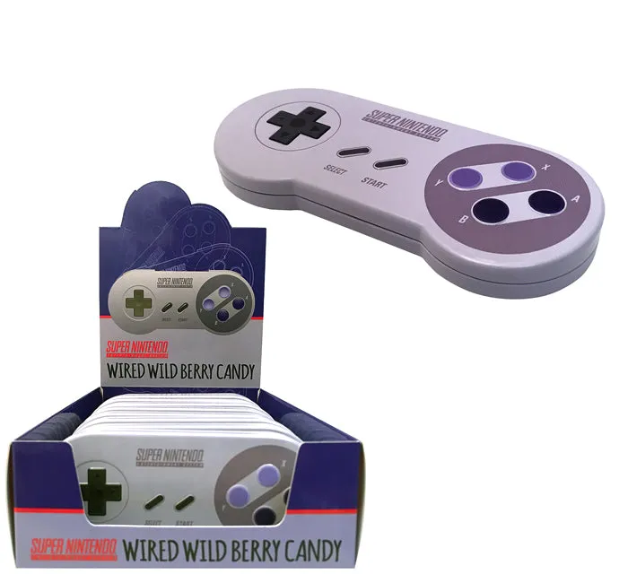 Nintendo SNES Controller Wild Berry Candy Tin: 12-Piece Display