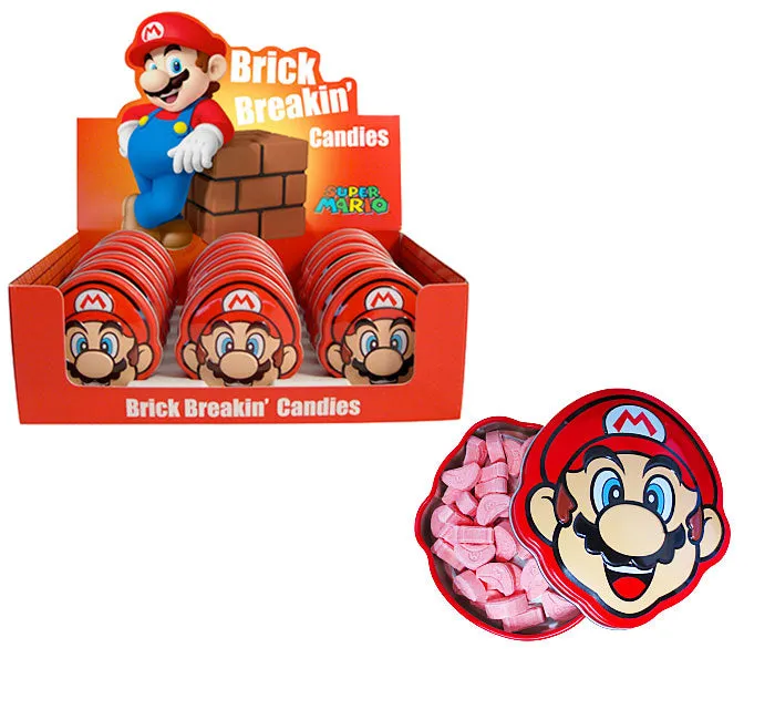 Nintendo Super Mario Brick Breakin Candy Tin: 18-Piece Display