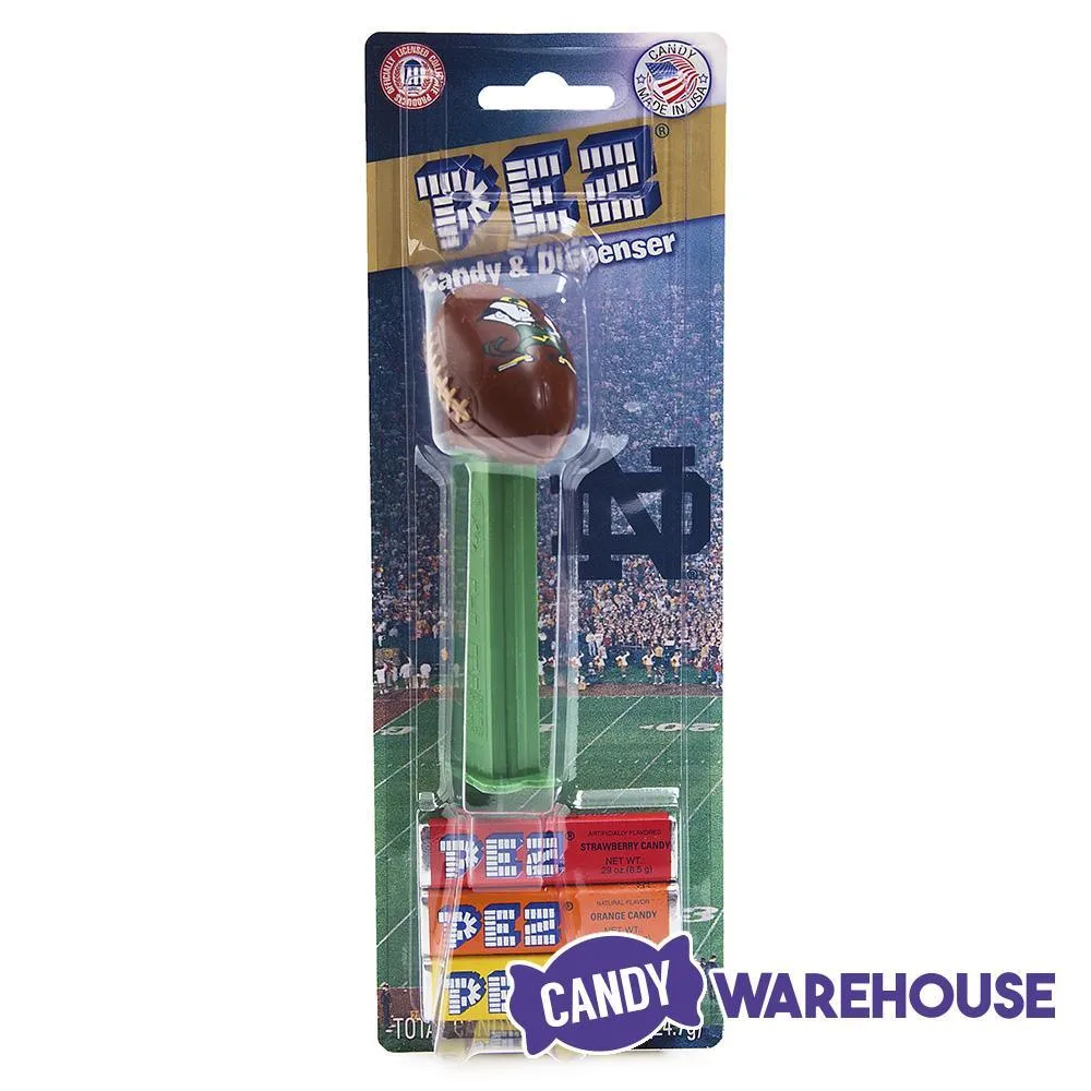 NCAA College Football PEZ Candy Packs - Notre Dame: 12-Piece Box - Image 4