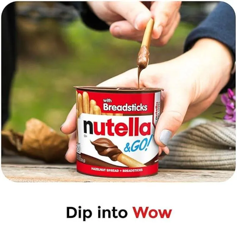 Nutella and Go Hazelnut Spread with Breadsticks: 24-Piece Case - Image 3