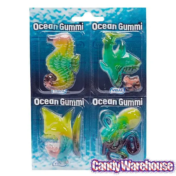 Ocean Shapes Gummy Candy 4-Packs: 18-Piece Box - Image 5