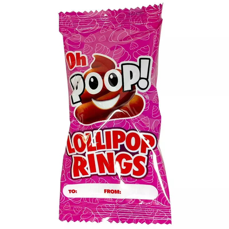 Oh Poop! Valentine's Lollipop Rings: 20-Piece Box - Image 4