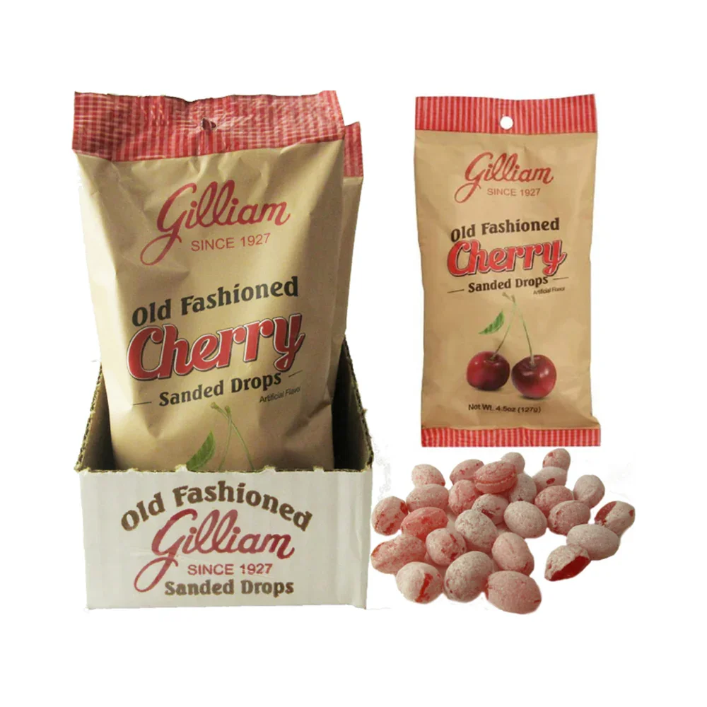 Old Fashioned Sanded Drops - Cherry: 12-Piece Case