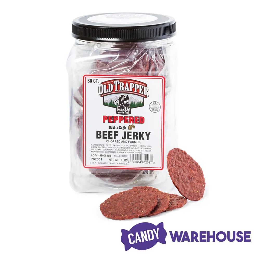 Old Trapper Double Eagle Peppered Beef Jerky 80ct Jar - Image 3