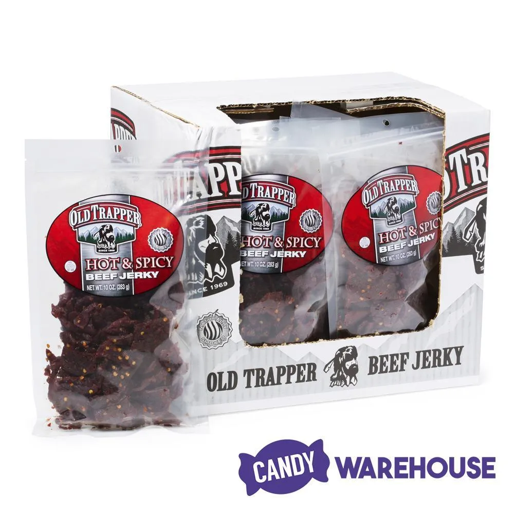Old Trapper Hot & Spicy Beef Jerky: 12-Piece Box - Image 2