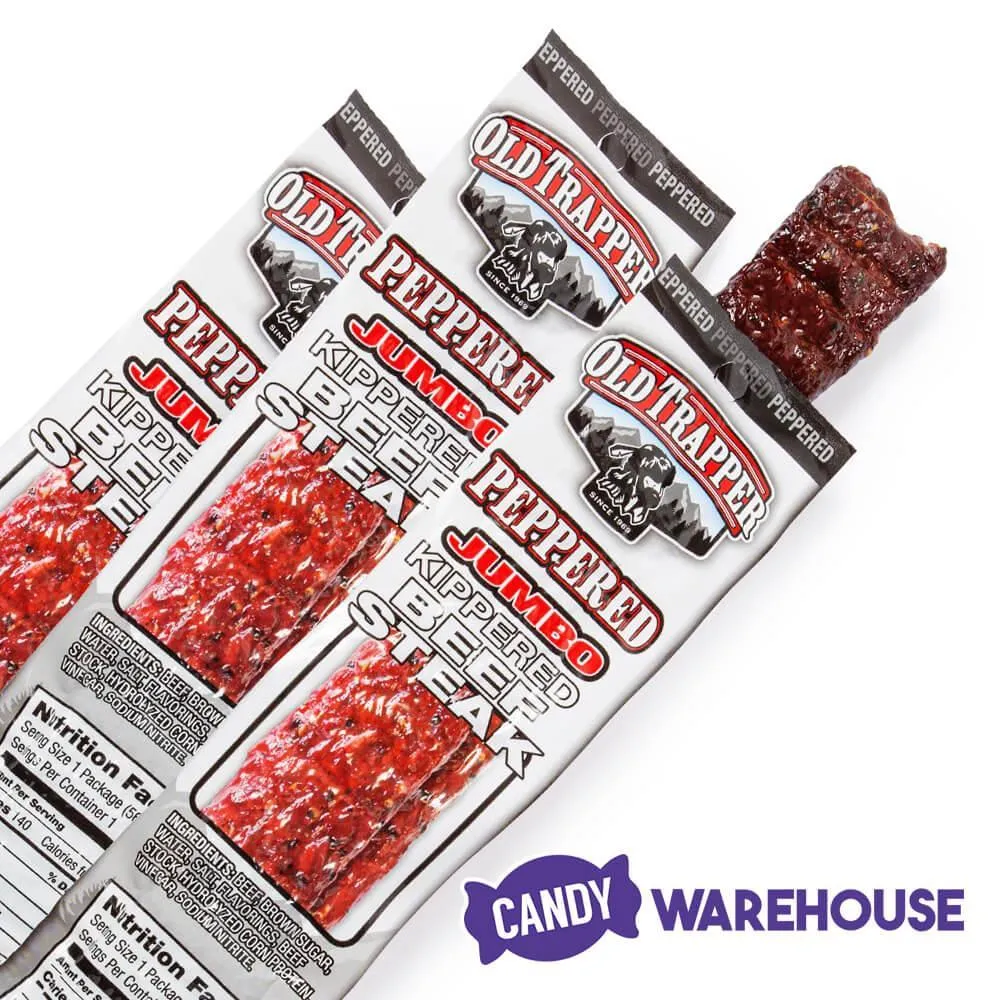 Old Trapper Peppered Jumbo Kippered Beef Steak: 12-Piece Box - Image 2