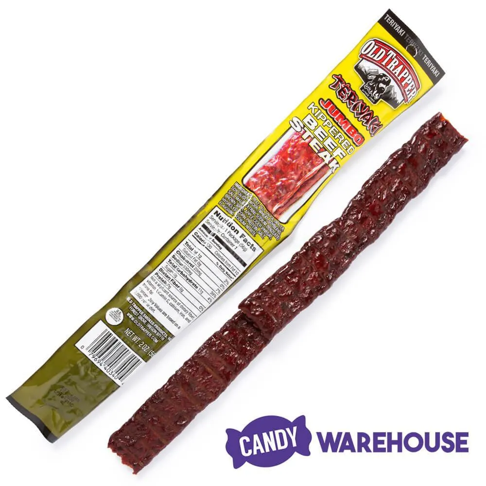 Old Trapper Teriyaki Jumbo Kippered Beef Steak:12-Piece Box - Image 3