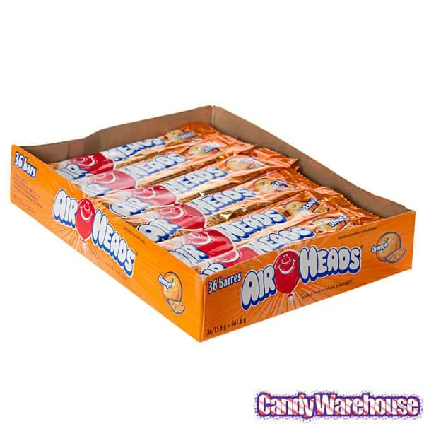 AirHeads Taffy Candy Bars - Orange: 36-Piece Box - Image 3