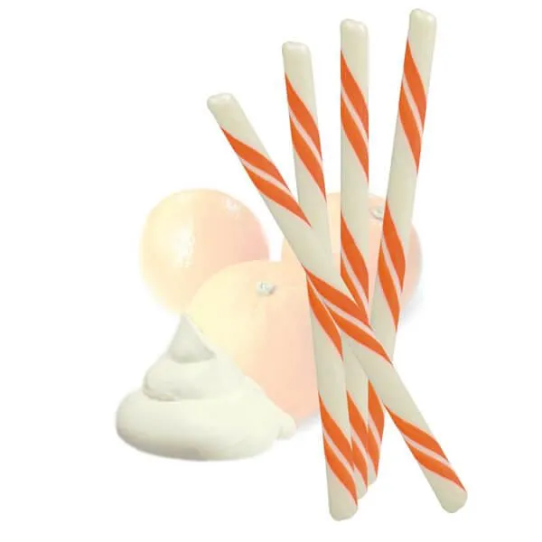 Orange Cream Hard Candy Sticks: 100-Piece Box - Image 4
