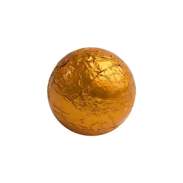 Foiled Milk Chocolate Balls - Orange: 2LB Bag - Image 4