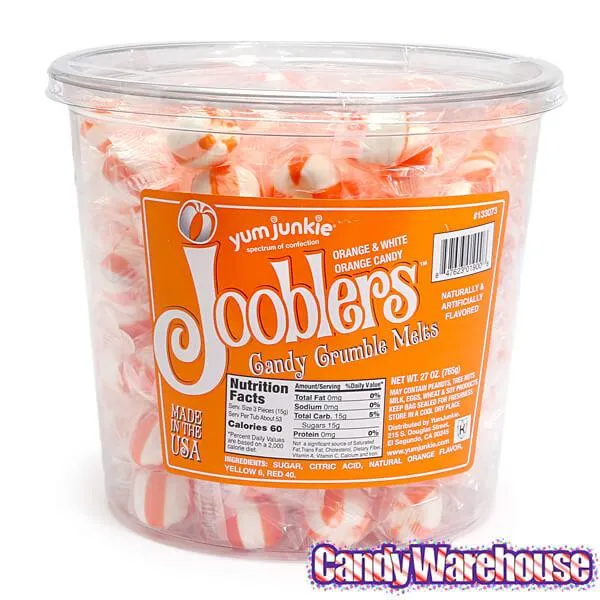 Jooblers Candy Crumble Melts - Orange: 160-Piece Tub - Image 2