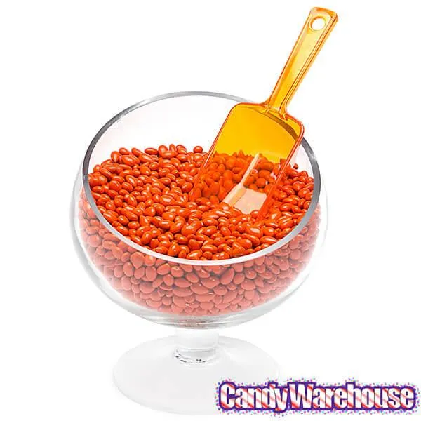 Plastic 2-Ounce Flat Bottom Candy Scoop - Orange - Image 2