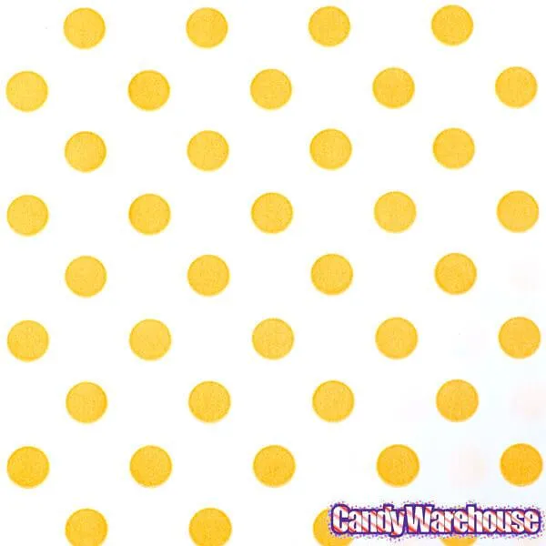 Orange Polka Dot Candy Bags: 25-Piece Pack - Image 3