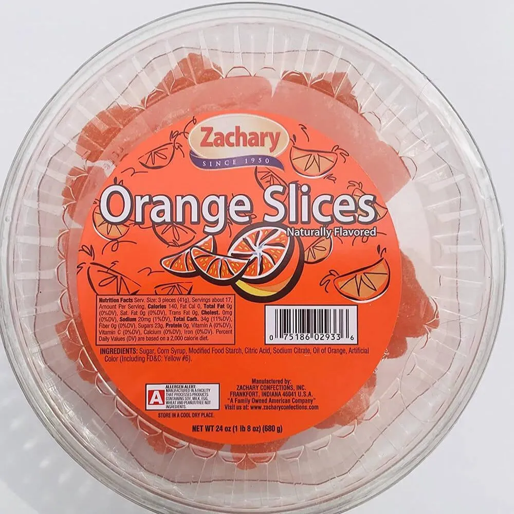 Orange Slices Jelly Candy: 24-Ounce Tub - Image 2