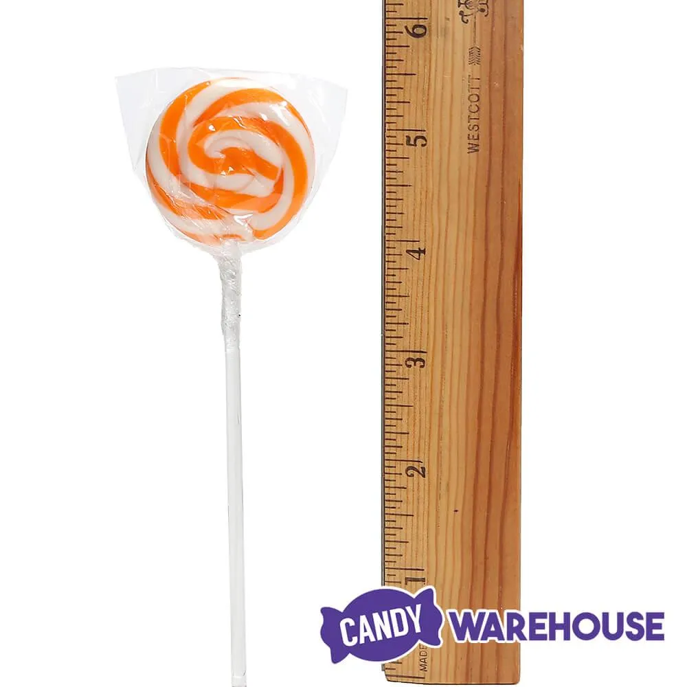 Swipple Pops Petite Swirl Ripple Lollipops - Orange: 60-Piece Tub - Image 4