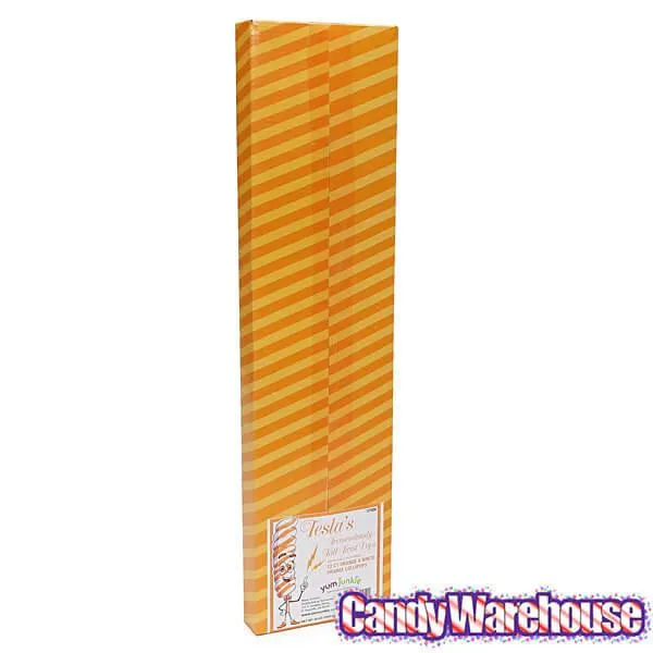 Tesla's Tremendously Tall 3-Ounce Twist Pops - Orange: 12-Piece Box - Image 5