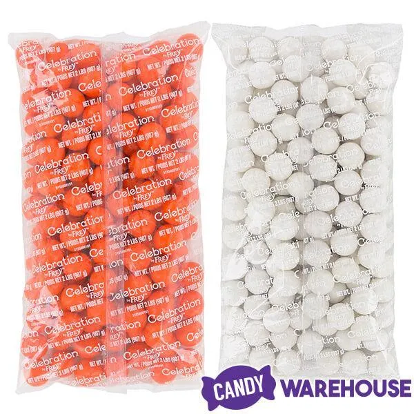 Gumballs Color Combo - Orange and White: 4LB Box - Image 4