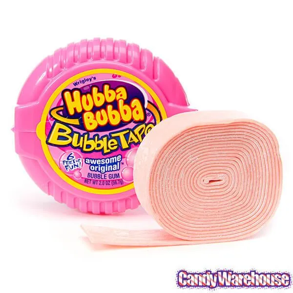 Hubba Bubba Bubble Tape Gum Rolls - Original: 6-Piece Box - Image 3