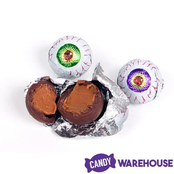 Palmer Creepy Peepers Peanut Butter Filled Chocolate Eyeballs: 12LB Bag - Image 2