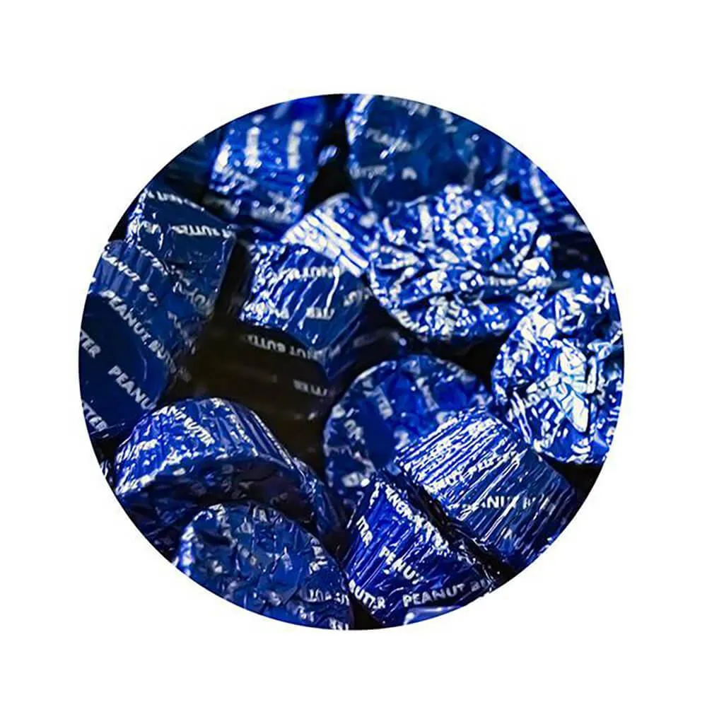 Palmer Royal Blue Foiled Peanut Butter Cups: 4LB Bag - Image 2