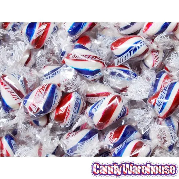 Patriotic Hard Candy Twists - Peppermint: 2LB Bag - Image 4