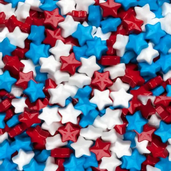 Patriotic USA Candy Stars: 10LB Case