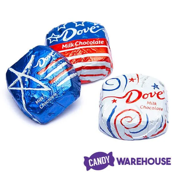 Patriotic USA Dove Milk Chocolate Squares: 30-Piece Bag - Image 3