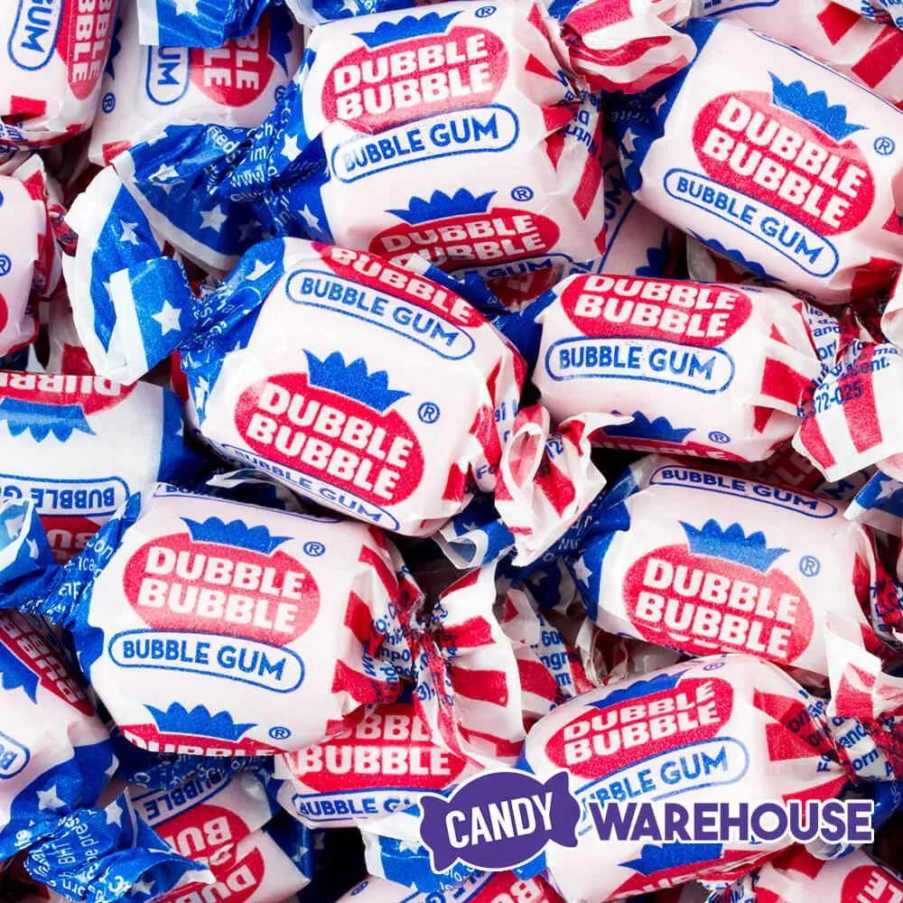 Patriotic USA Flag Wrapped Dubble Bubble Bubblegum: 11.5-Ounce Bag - Image 2