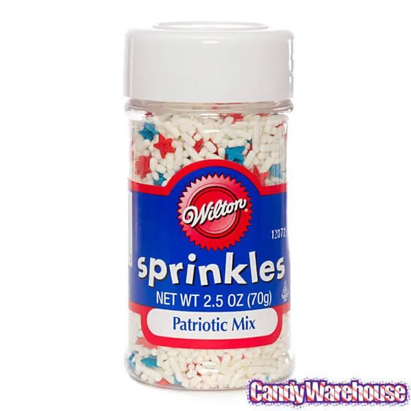 Patriotic USA Mix Sprinkles: 2.5-Ounce Bottle - Image 2