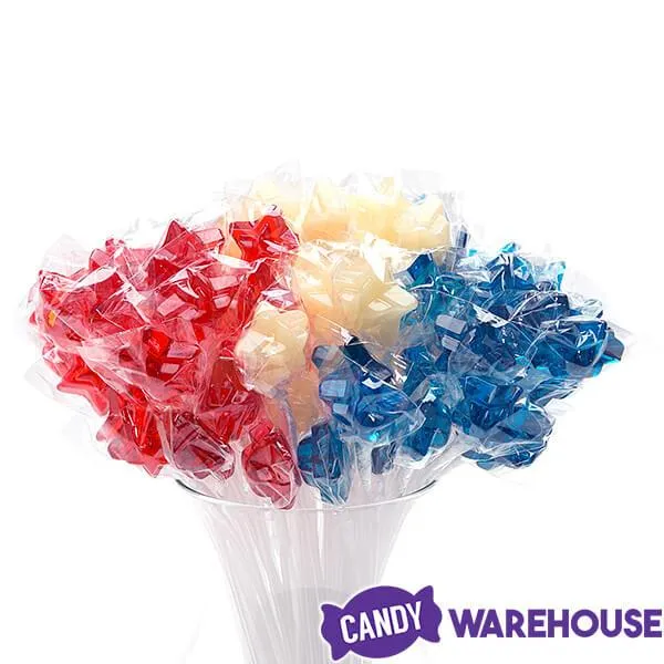 Sparkle Candy Patriotic USA Star Lollipops: 100-Piece Bag - Image 2