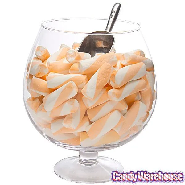 Puffy Poles Jumbo Marshmallow Twists - Peach: 1KG Bag - Image 3