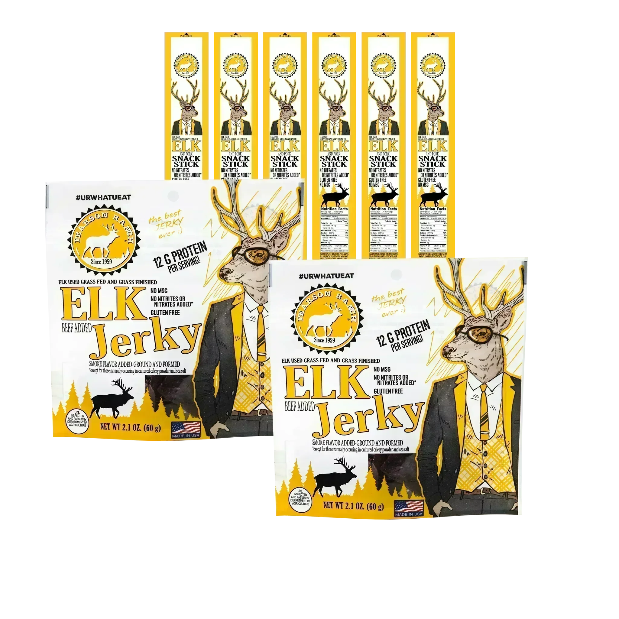 Pearson Ranch Jerky The City Slicker - Elk Variety Pack