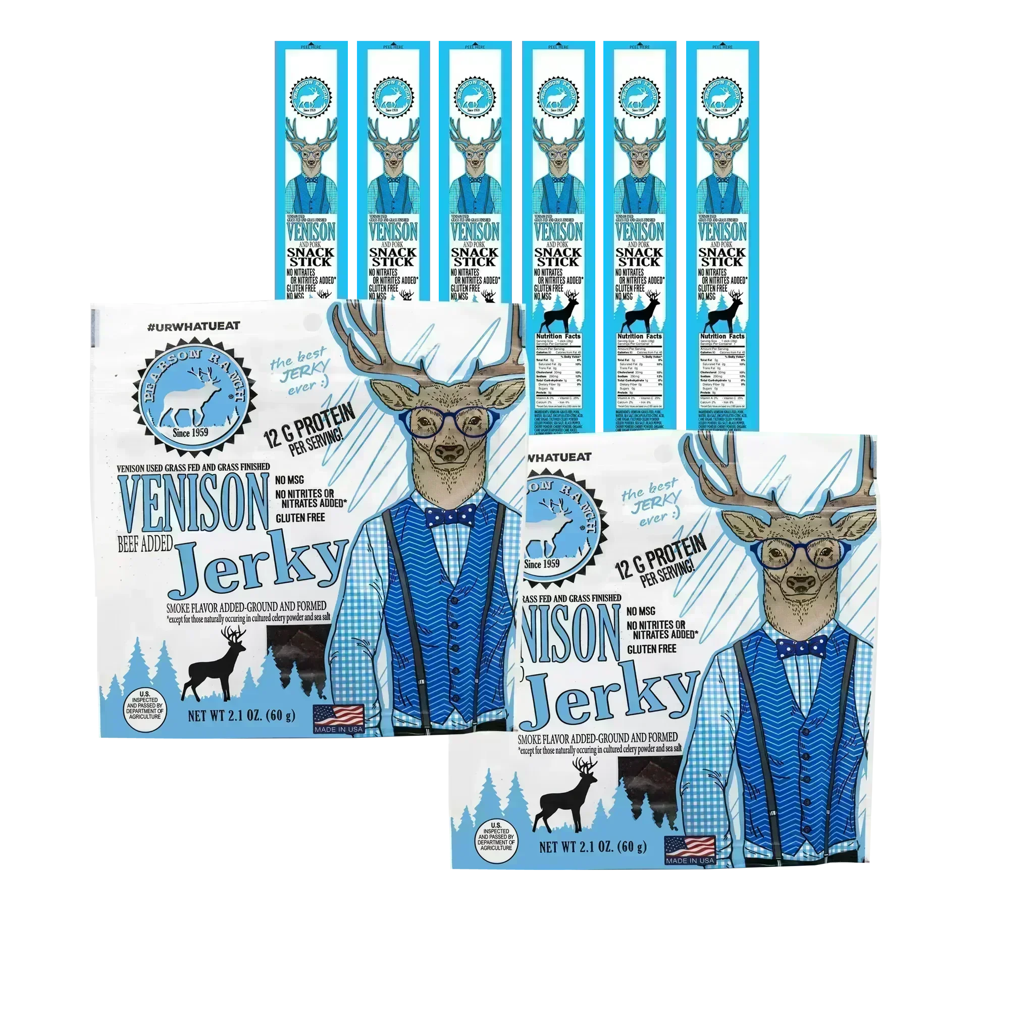 Pearson Ranch Jerky The City Slicker - Venison Variety Pack