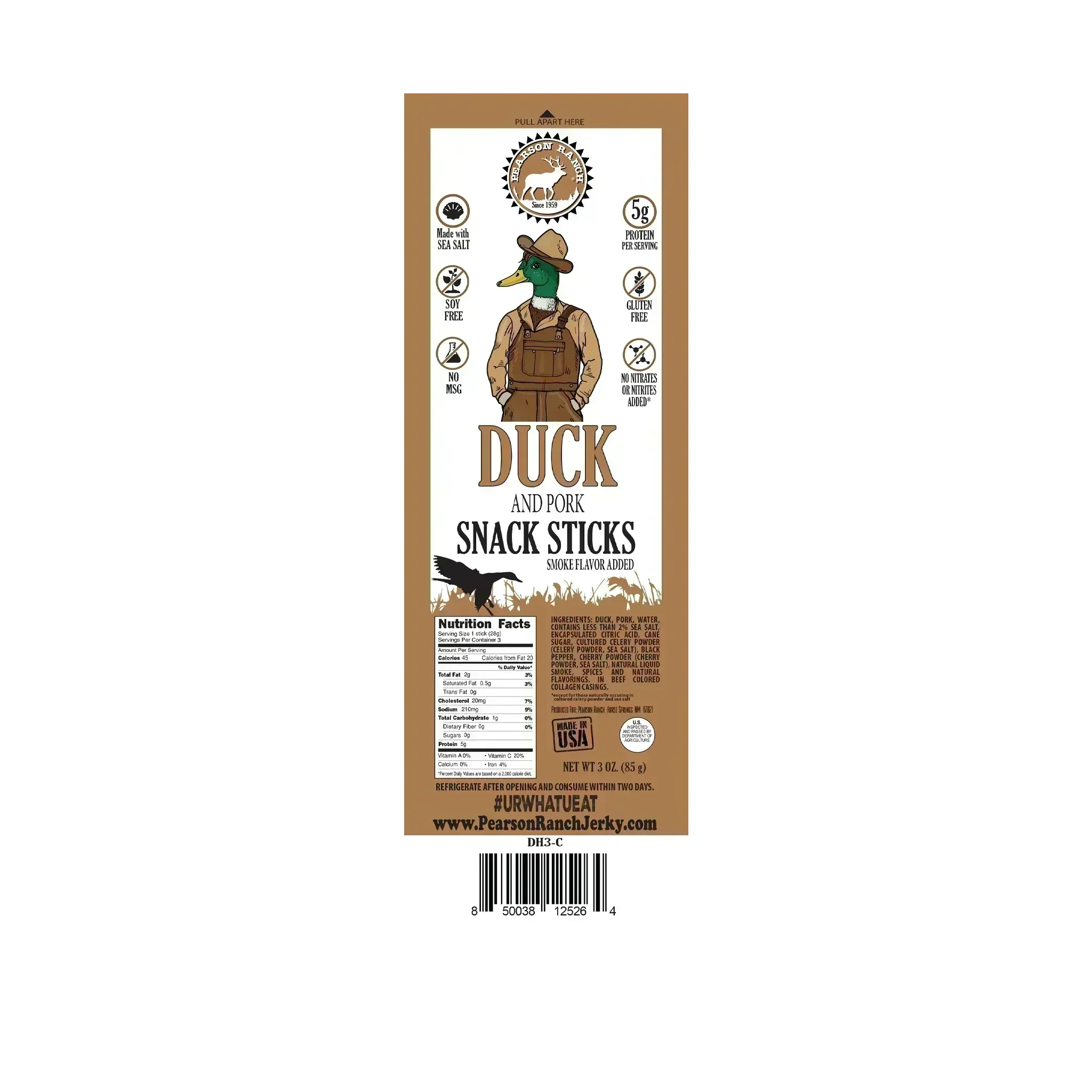 Pearson Ranch Jerky Duck Snack Stick Multipack