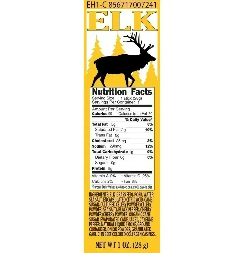 Pearson Ranch Jerky Elk Hickory Smoked Snack Stick - Image 6