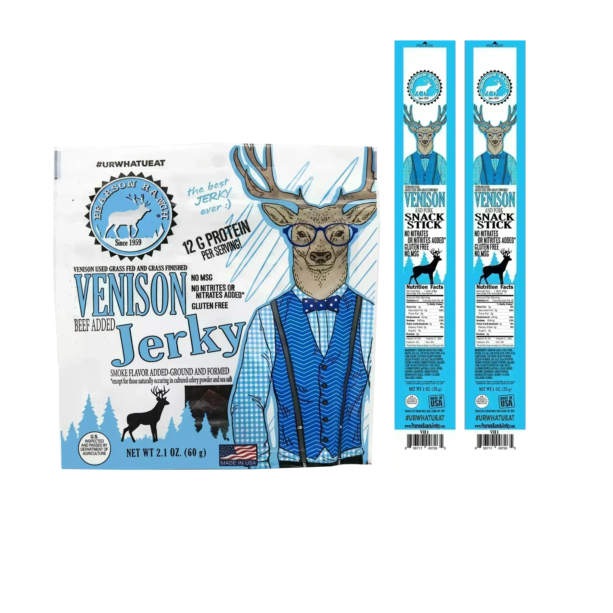 Pearson Ranch Jerky Greenhorn Sampler - Venison