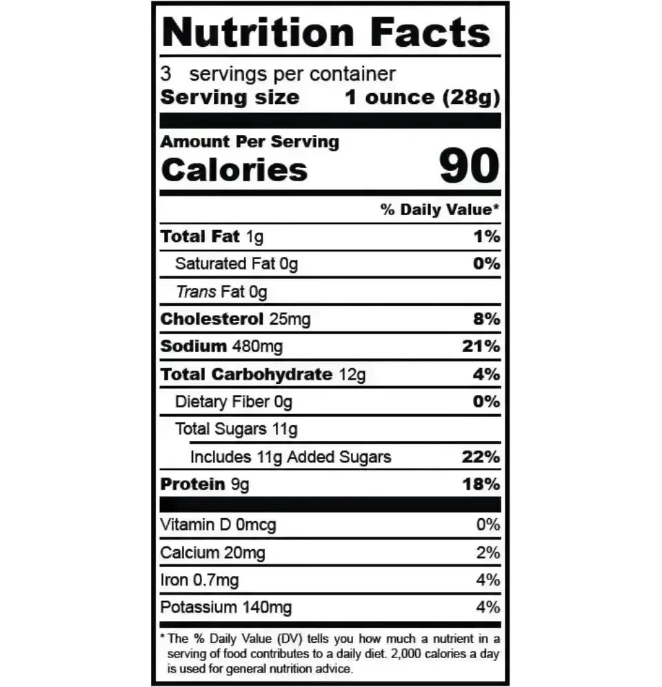 Pearson Ranch Jerky Hot & Sweet Beef Jerky - 3 oz - Image 3