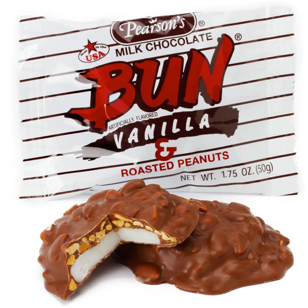 Pearson's Bun Bars - Vanilla & Roasted Peanuts: 24-Piece Box - Image 2