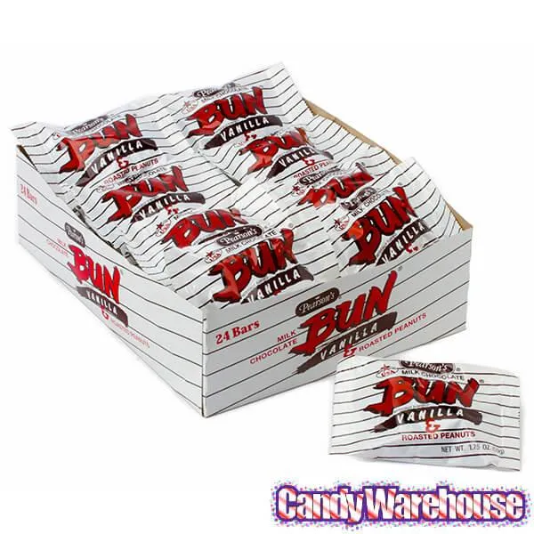 Pearson's Bun Bars - Vanilla & Roasted Peanuts: 24-Piece Box - Image 3
