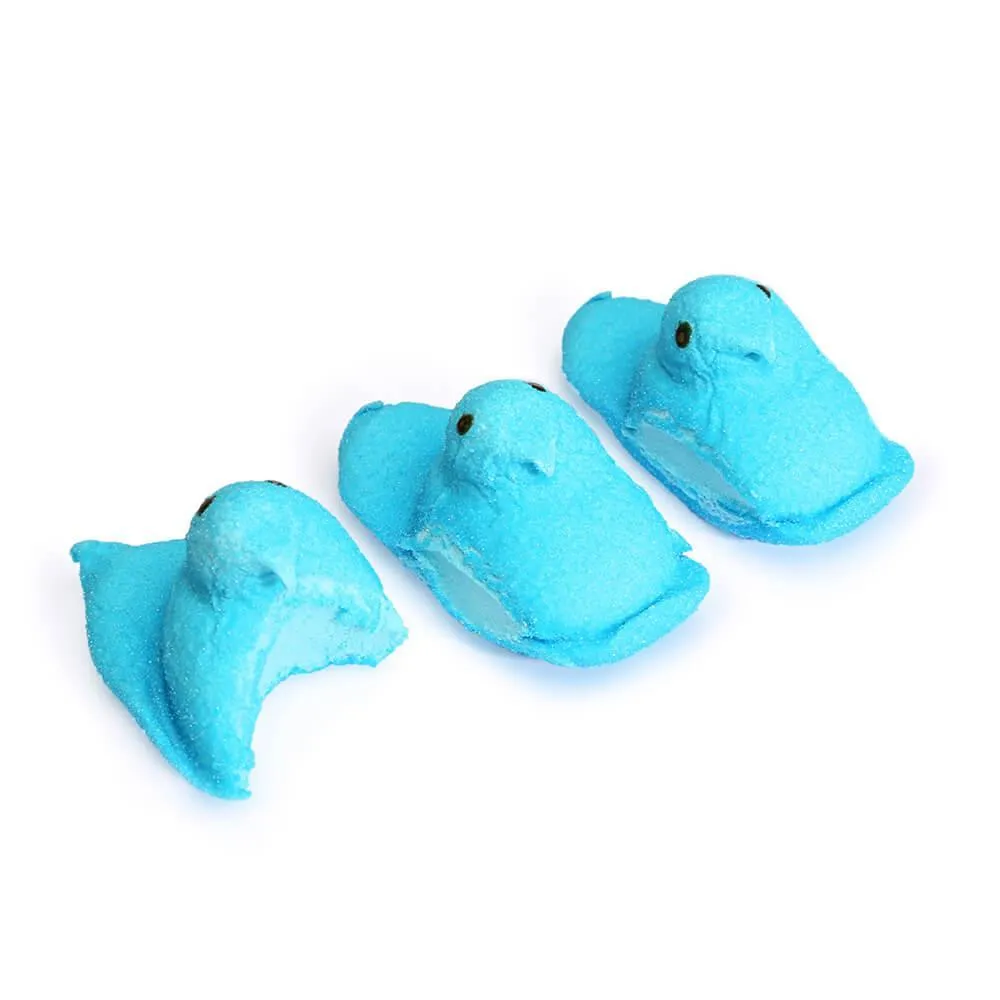 Peeps Marshmallow Chicks Candy - Blue: 15-Piece Pack