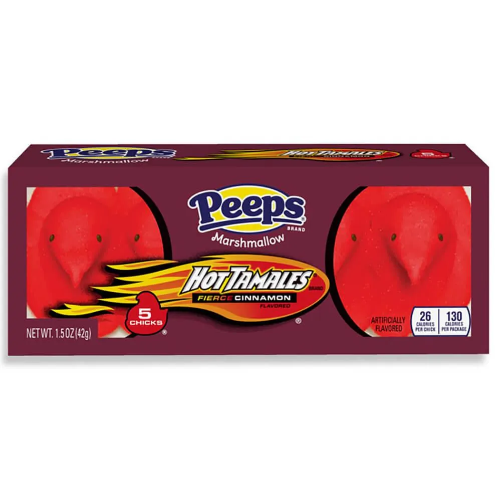 Peeps Marshmallow Chicks Candy - Hot Tamales: 5-Piece Pack - Image 2
