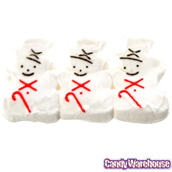 Peeps Marshmallow Snowmen 3-Ounce Trays: 12-Pack Case - Image 2
